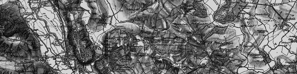 Old map of Risinghurst in 1895