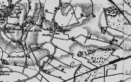 Old map of Risley in 1896