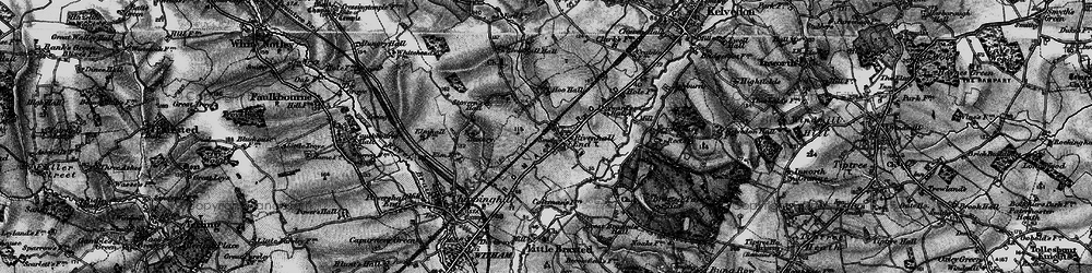 Old map of Rivenhall End in 1896