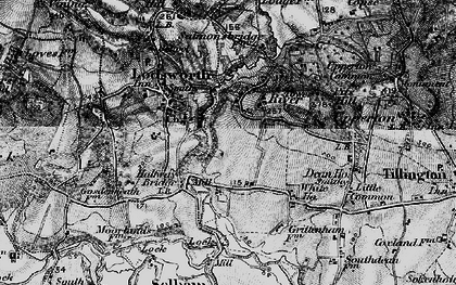 Old map of River Common in 1895