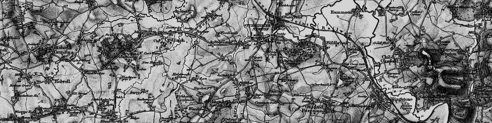 Old map of Rivers' Corner in 1898