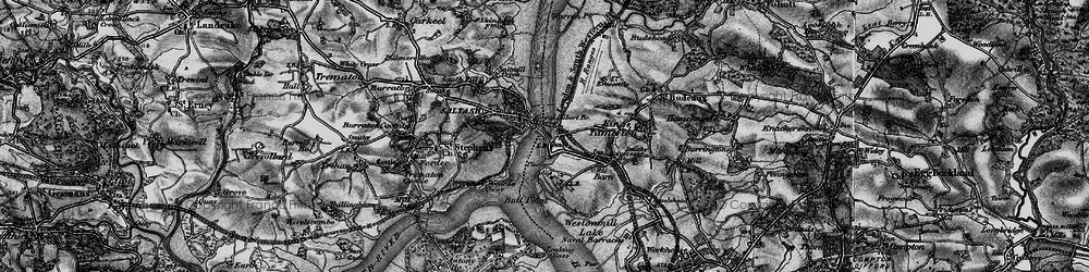 Old map of Riverside in 1896