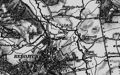 Old map of Riverside in 1898