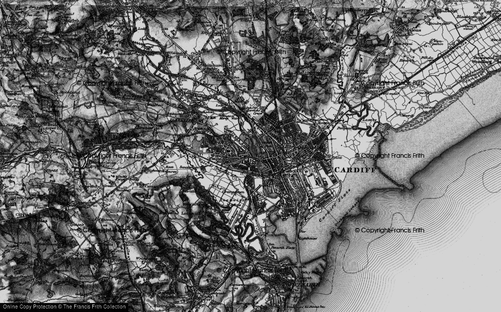 Old Map of Riverside, 1898 in 1898
