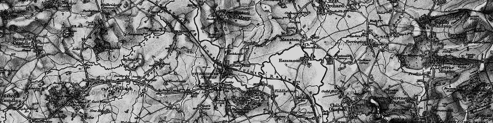 Old map of Rixon in 1898