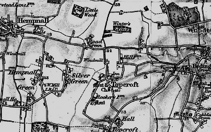Old map of Road Green in 1898