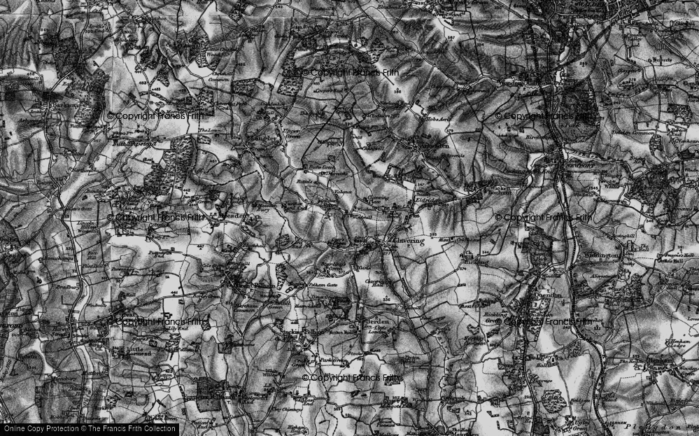 Old Map of Roast Green, 1896 in 1896