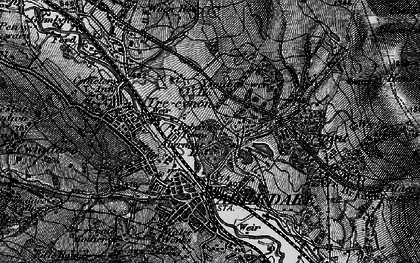 Old map of Abernant in 1898