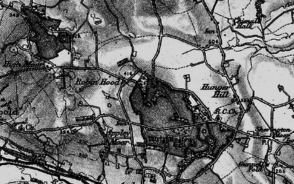 Old map of Boar's Den in 1896