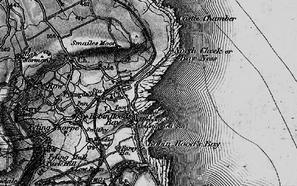Old map of Robin Hood's Bay in 1897