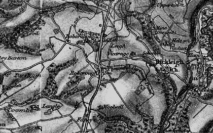 Old map of Leigh in 1896