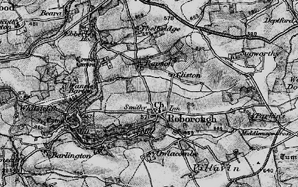 Old map of Thelbridge in 1898