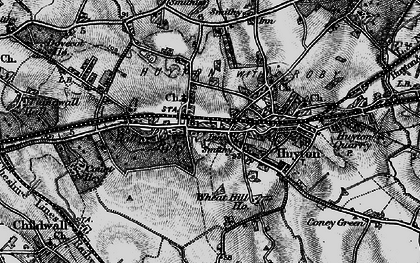 Old map of Roby in 1896