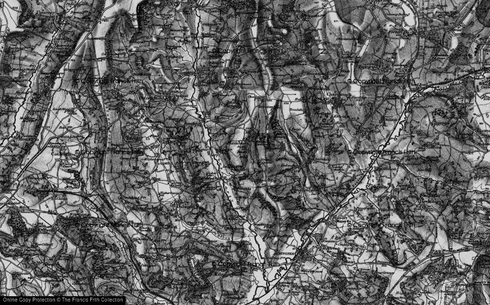 Old Map of Rock, 1898 in 1898