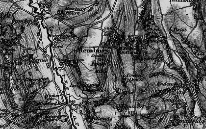 Old map of Rock in 1898