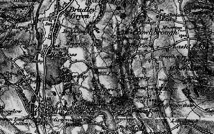 Old map of Rock End in 1897