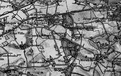 Old map of Westcott Ho in 1898