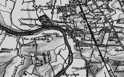 Old map of Rockcliffe in 1897