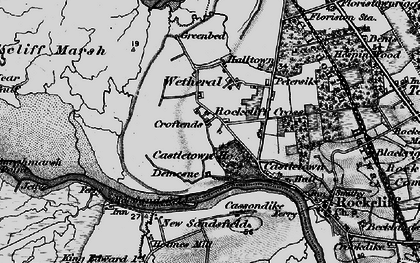 Old map of Rockcliffe Cross in 1897