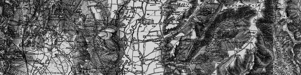 Old map of Rockford in 1895