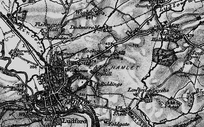 Old map of Wigley in 1899