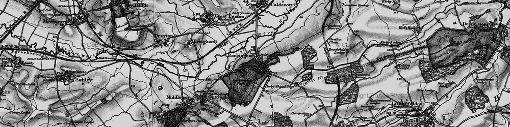 Old map of Rockingham in 1898