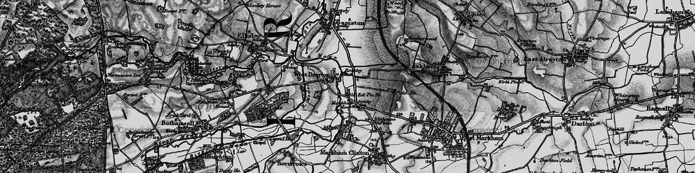 Old map of Rockley in 1899