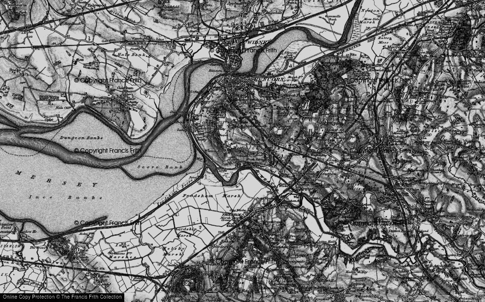 Old Map of Rocksavage, 1896 in 1896