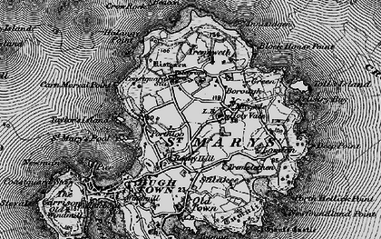 Old map of Rocky Hill in 1896