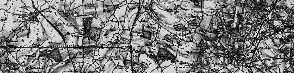 Old map of Rodbaston in 1898