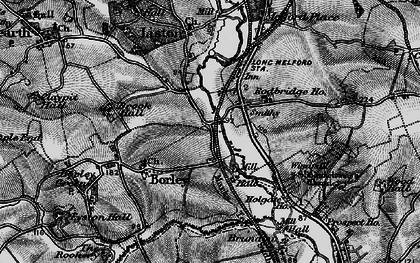 Old map of Rodbridge Corner in 1895