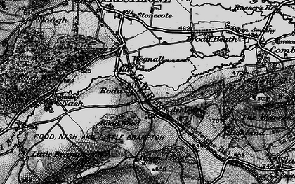 Old map of Ashley in 1899