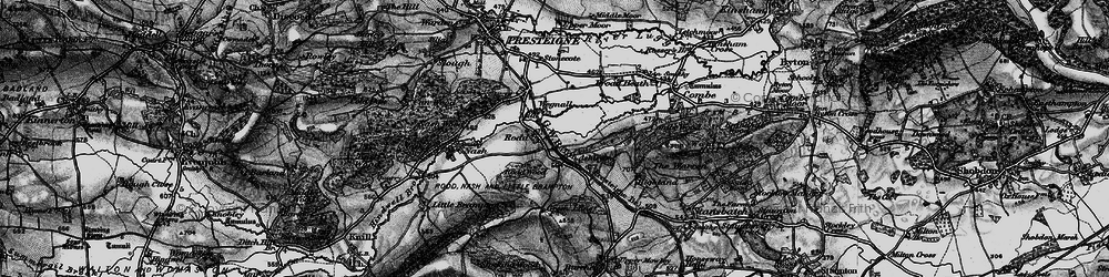 Old map of Rodd Hurst in 1899