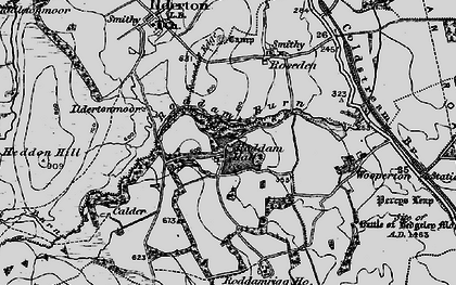 Old map of Roddam in 1897
