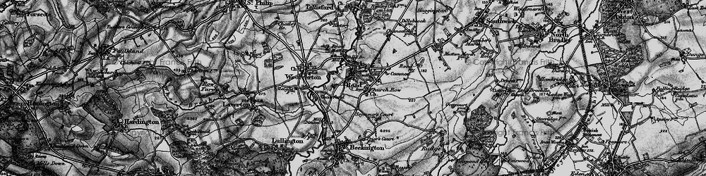 Old map of Rode in 1898