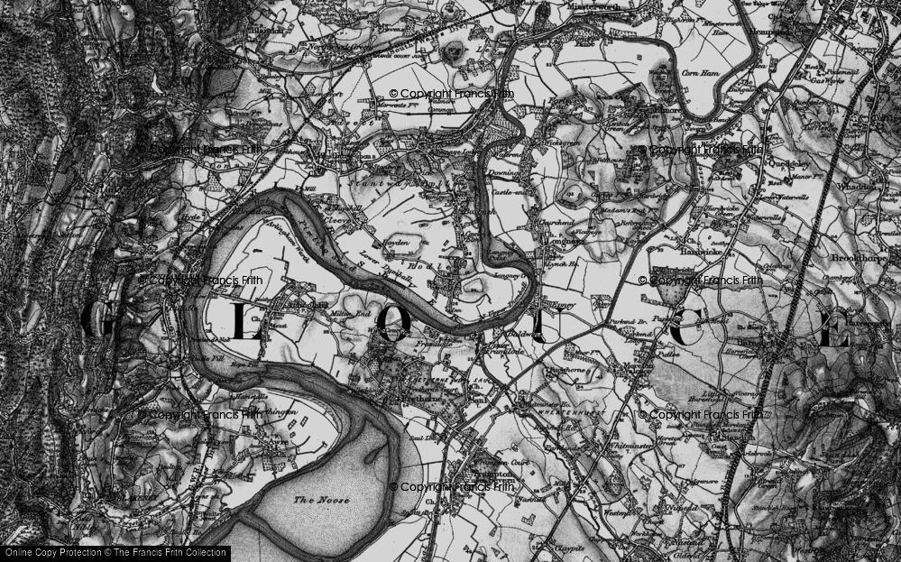 Old Map of Rodley, 1896 in 1896