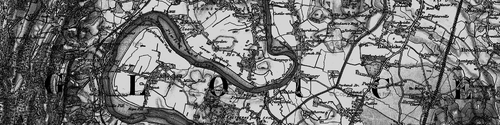 Old map of Rodley in 1896