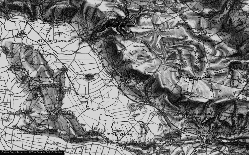Old Map of Rodney Stoke, 1898 in 1898