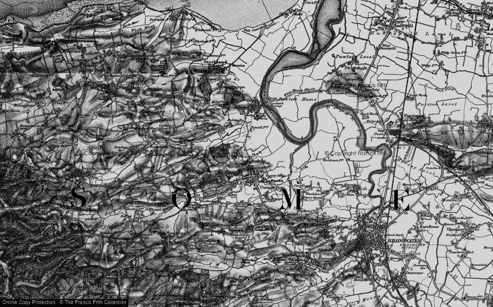 Old Map of Historic Map covering Bolham Ho in 1898