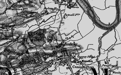 Old map of Rodway in 1898