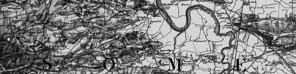 Old map of Bolham Ho in 1898