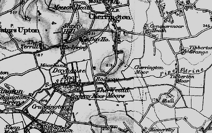 Old map of Rodway in 1899