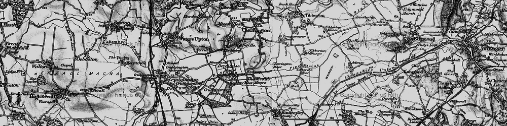 Old map of Rodway in 1899