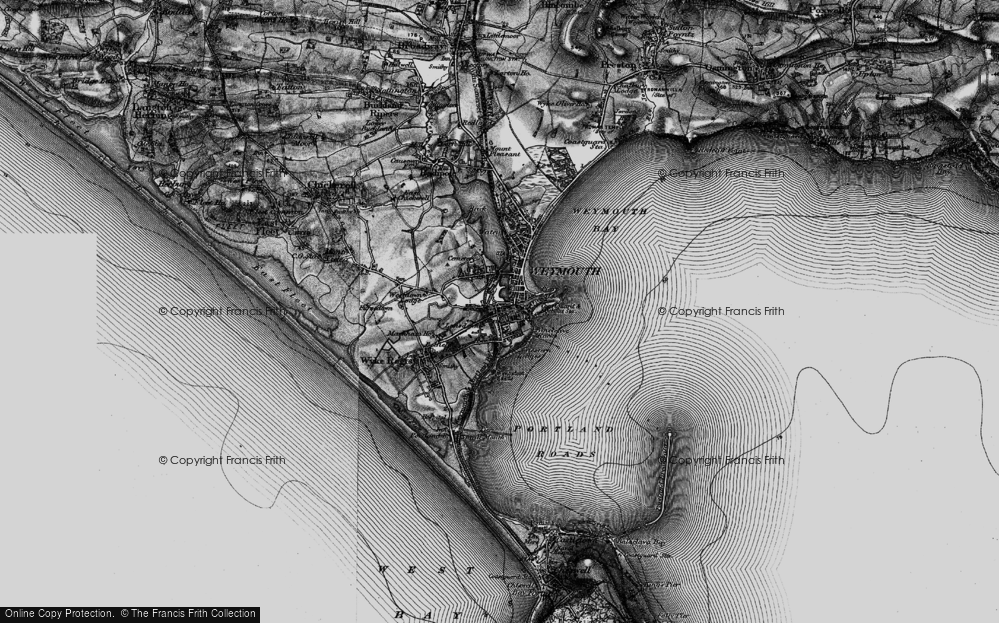 Old Map of Rodwell, 1897 in 1897