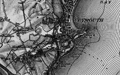 Old map of Rodwell in 1897