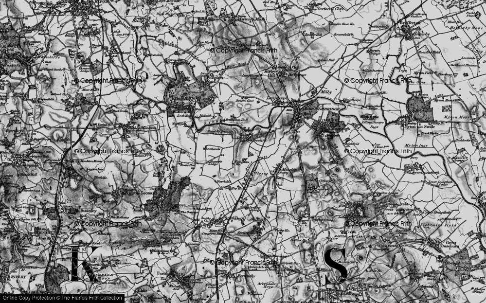 Old Map of Roecliffe, 1898 in 1898