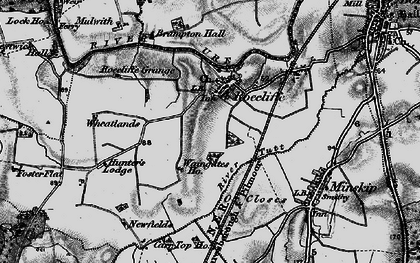 Old map of Roecliffe in 1898