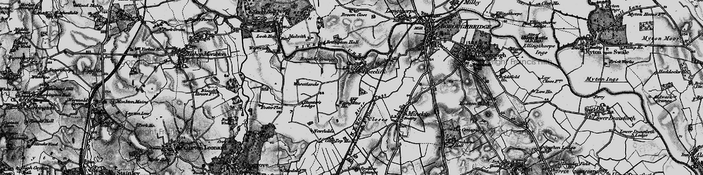 Old map of Roecliffe in 1898