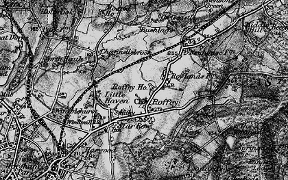 Old map of Roffey in 1895