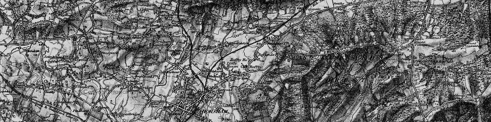 Old map of Roffey in 1895